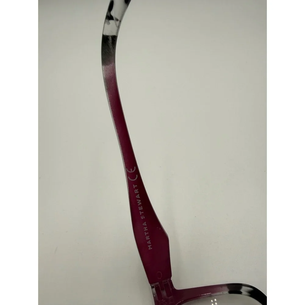 Martha Stewart Reading Glasses Womens OS Wine Red Excellent +3.00 CMX1105-D